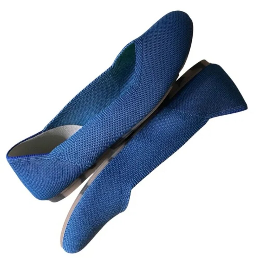 ROTHY’S super comfy The Flat in Deep Ocean Women’s Size 9.5 with inserts EUC - Picture 10 of 15